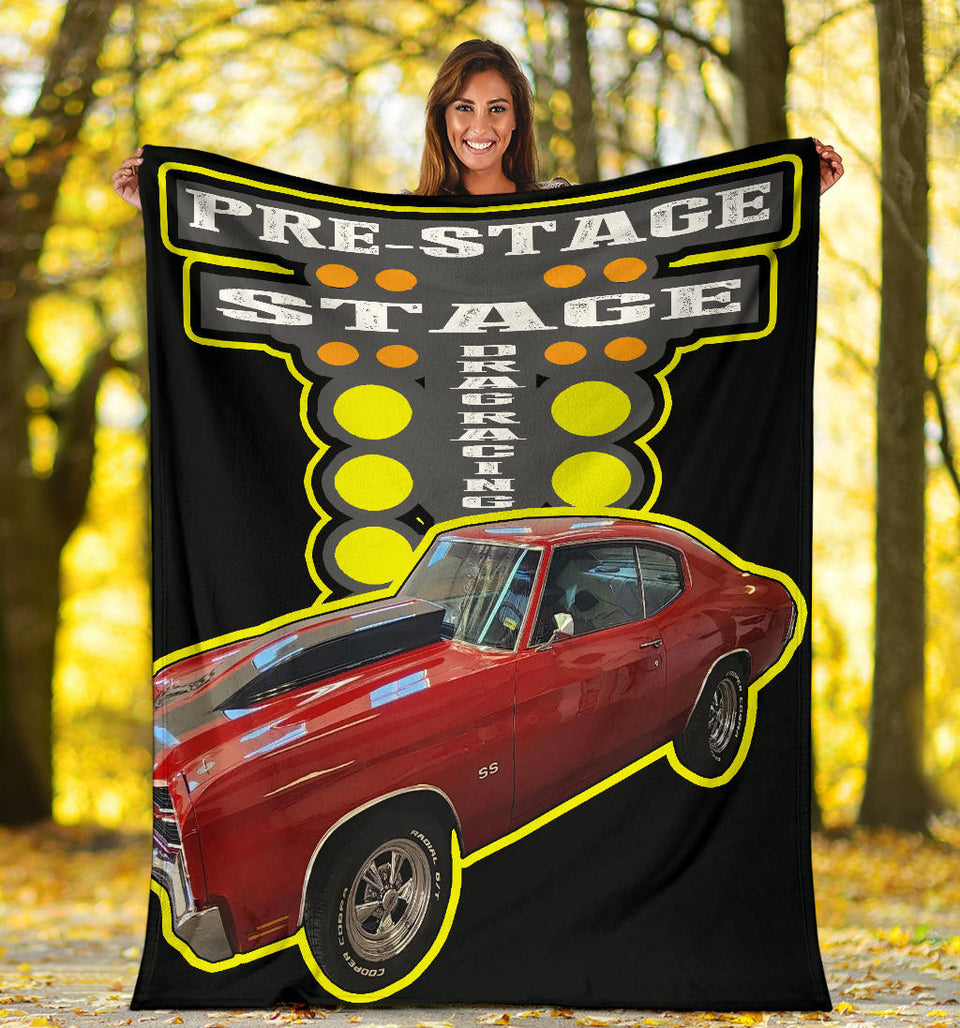 Drag Racing Made In USA Arctic Fleece Blanket 50x60