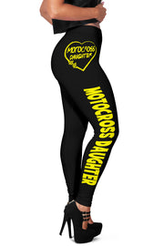 Motocross Daughter Heart Leggings