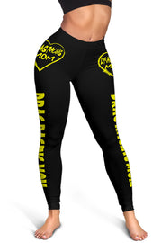 Drag Racing Mom Heart Leggings