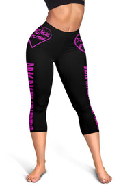 Drag Racing Girlfriend Heart Women's Capris