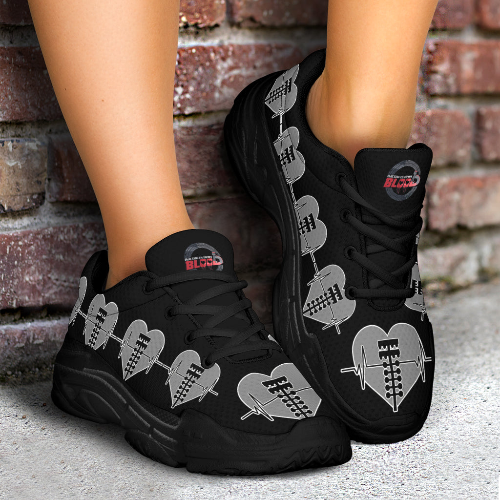 Drag Racing Heartbeat Chunky Sneakers