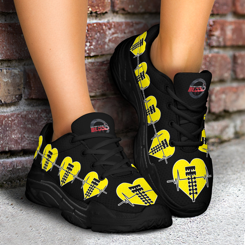 Drag Racing Heartbeat Chunky Sneakers