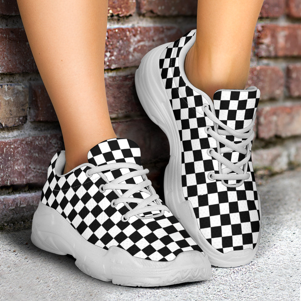 Racing Checkered Chunky Sneakers