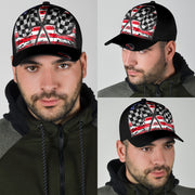 Racing Checkered USA Flag Classic Cap