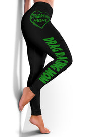 Drag Racing Mom Heart Leggings