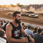 Funny crash arena apparel featuring the quote It's Smash Day for demolition derby drivers, pit crew mechanics, and county fair motorsport fans.