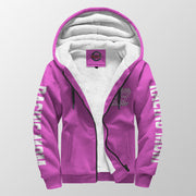 Racing Mom Handler Sherpa Jacket – Premium Heavyweight Pit Crew Hoodie Pink