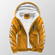 Racing Mom Handler Sherpa Jacket – Premium Heavyweight Pit Crew Hoodie Orange
