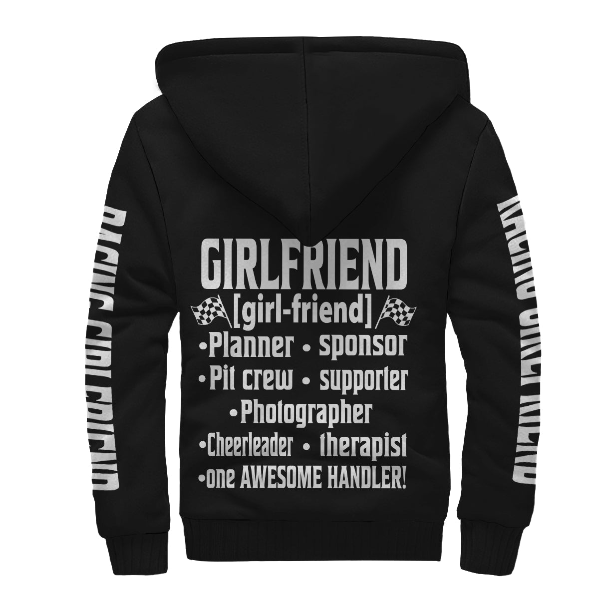 Racing Girlfriend Handler Sherpa Jacket – Premium Heavyweight Pit Crew Hoodie