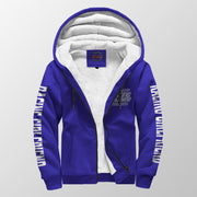 Racing Girlfriend Handler Sherpa Jacket – Premium Heavyweight Pit Crew Hoodie Blue