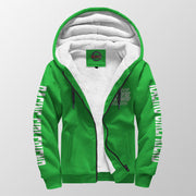 Racing Girlfriend Handler Sherpa Jacket – Premium Heavyweight Pit Crew Hoodie Green