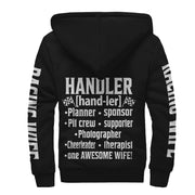 Racing Wife Handler Sherpa Jacket – Premium Heavyweight Pit Crew Hoodie