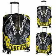 Protect your gear in the fast lane! Shop our premium yellow drag racing luggage cover featuring stretch-fit durability, vibrant graphics, and scratch protection.