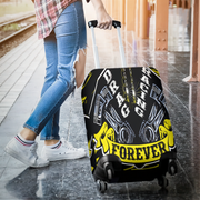 Protect your gear in the fast lane! Shop our premium yellow drag racing luggage cover featuring stretch-fit durability, vibrant graphics, and scratch protection.