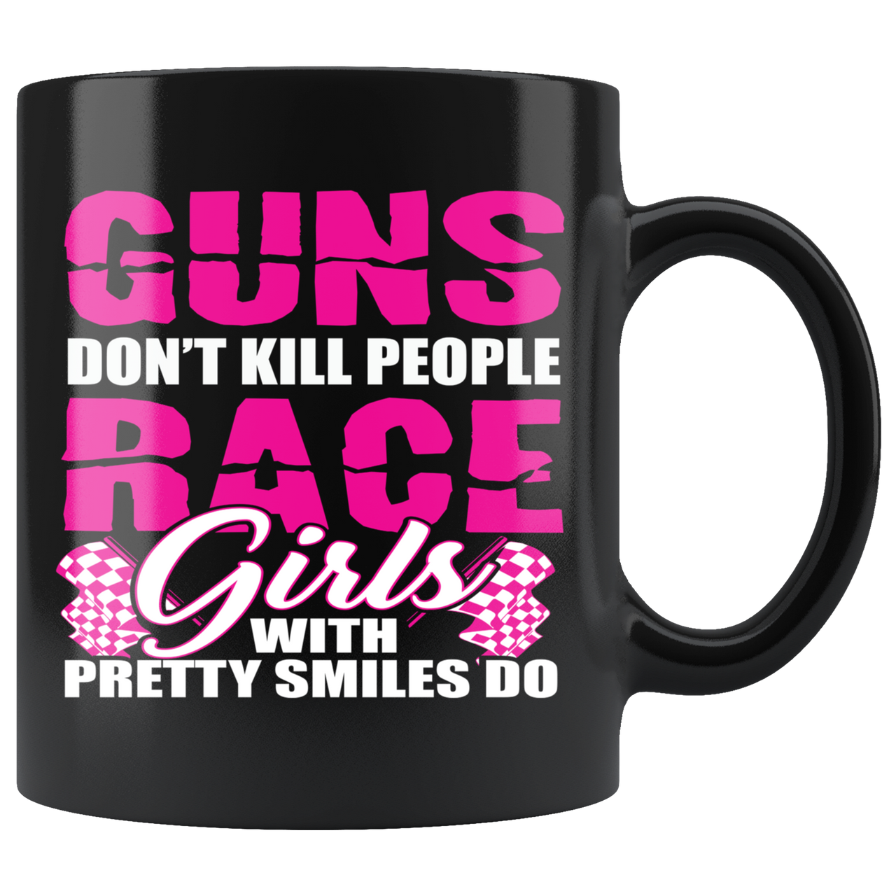 Race Girls With Pretty Smiles Do Mug!