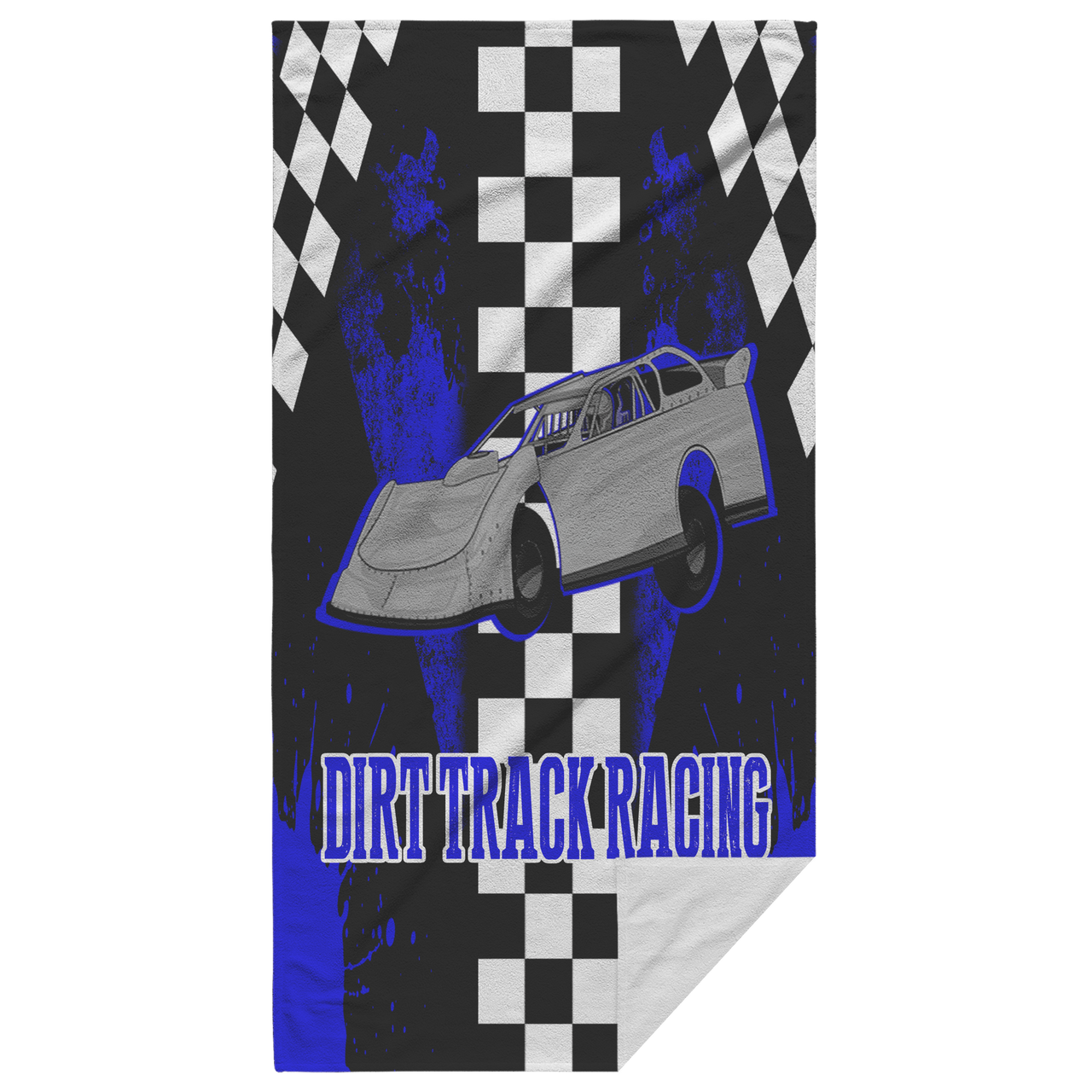 Dirt Track Racing Late Model Beach Towel