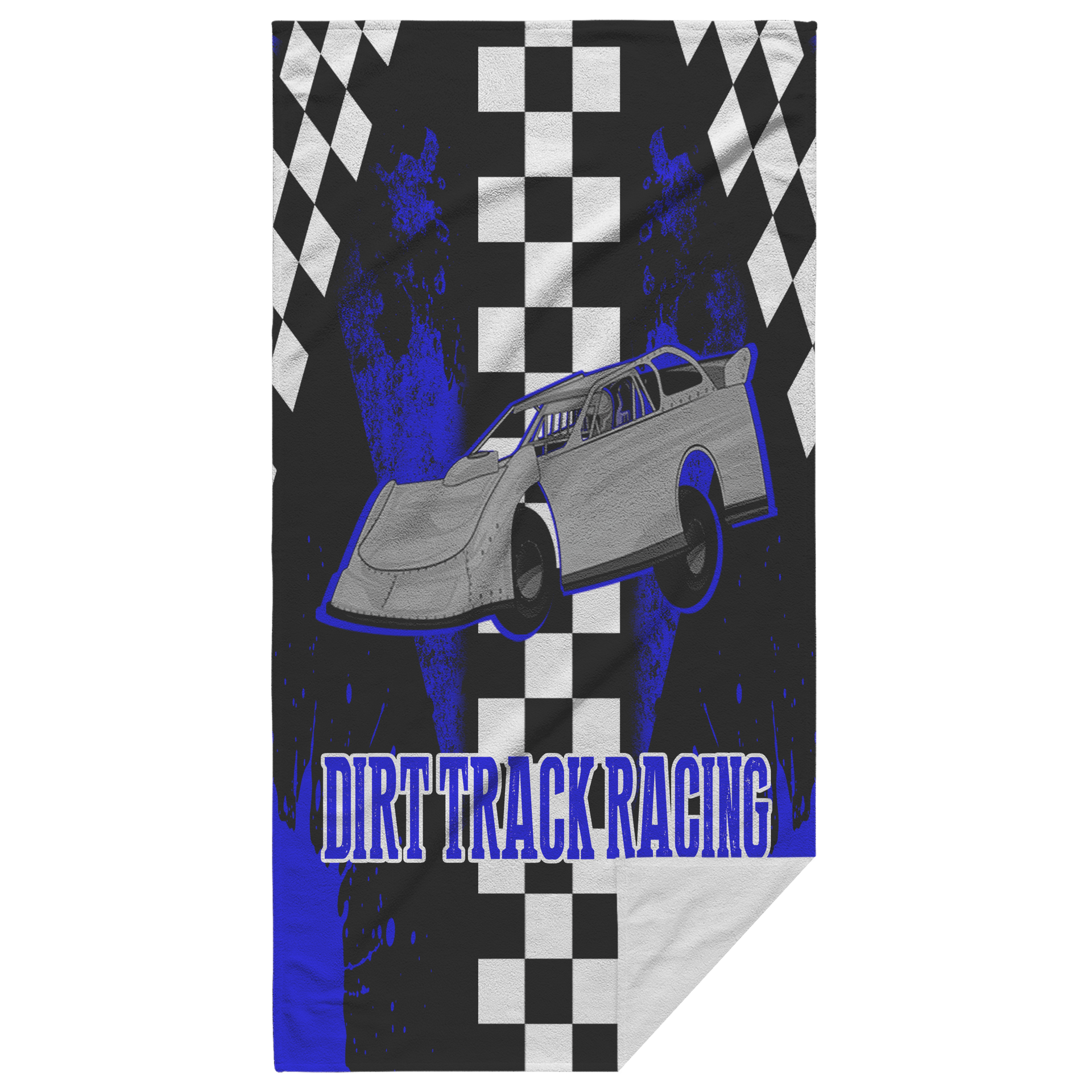 Dirt Track Racing Late Model Beach Towel