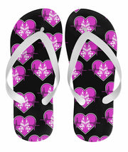 Racing Heartbeat Flip Flops