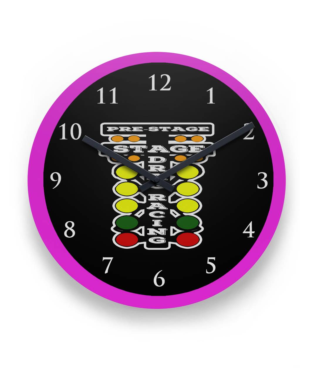 Drag Racing Wall Clock