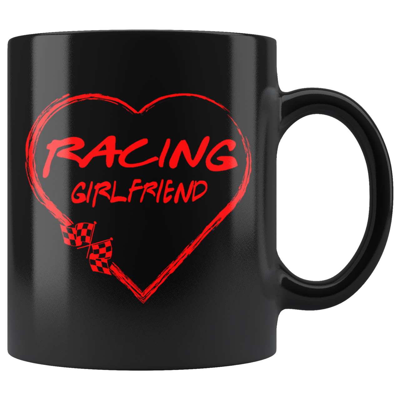 Racing Girlfriend Heart Mug!