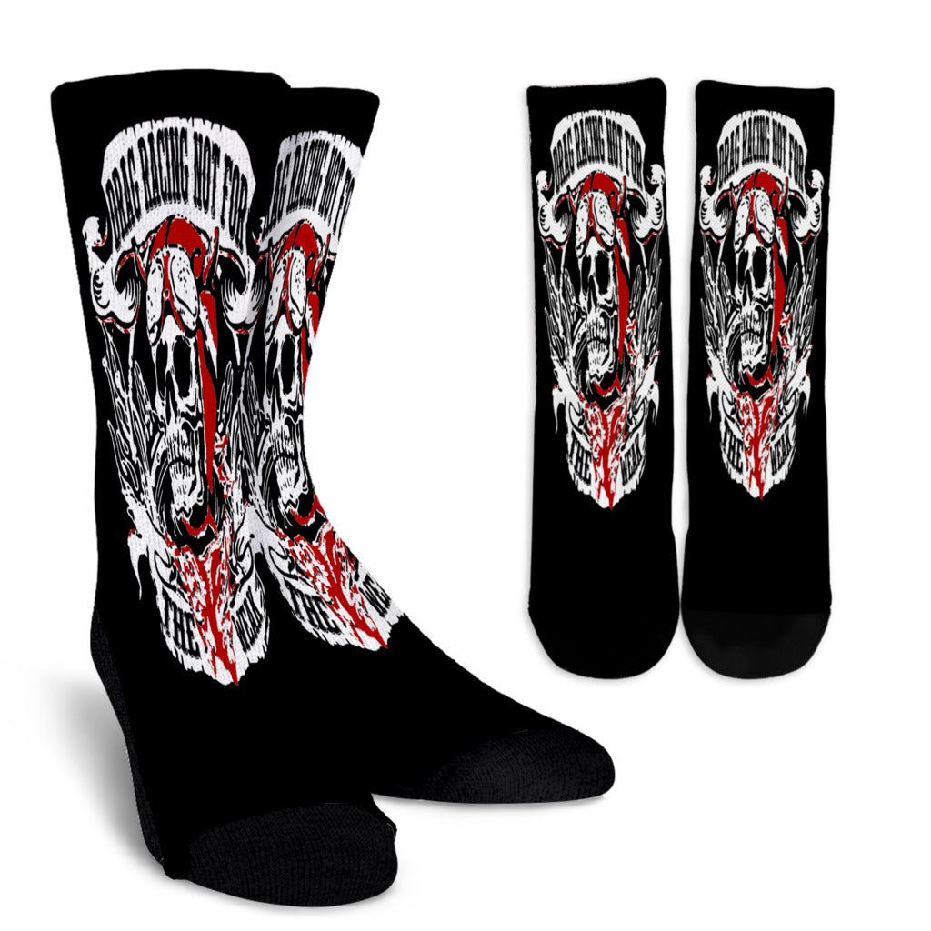 Drag Racing Not For The Weak Crew Socks