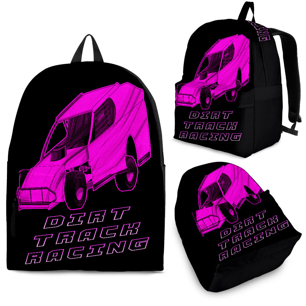 Dirt Modified Backpack Pink Car