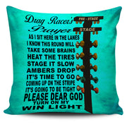 Drag Racer's Prayer Pillow Cover
