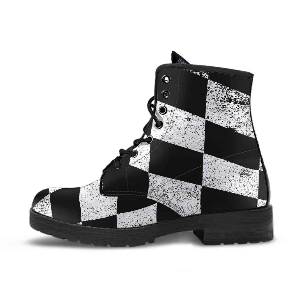 Racing Checkered Boots