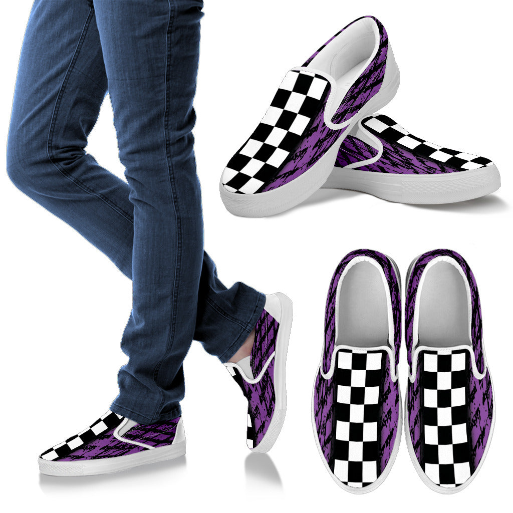 Dirt Track Racing Slip On shoes