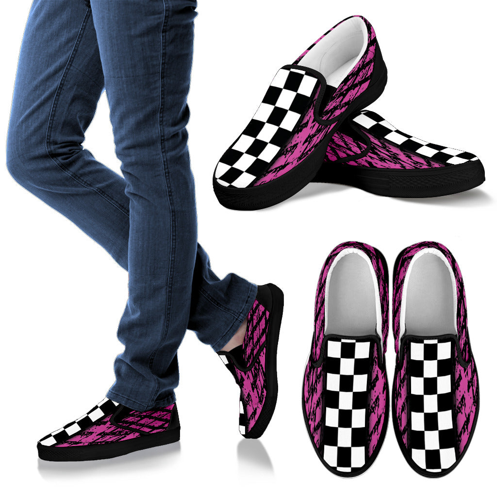 Dirt Track Racing Slip On shoes