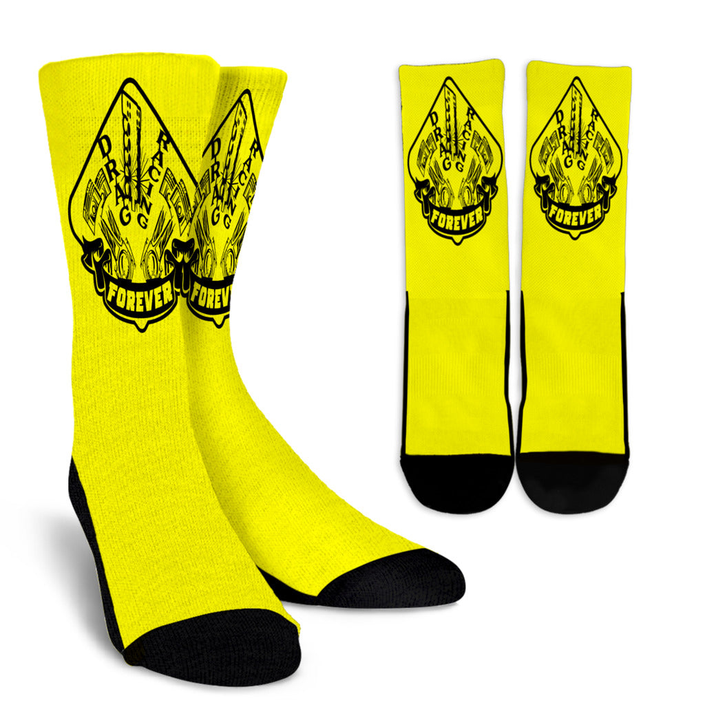 Drag Racing Forever Crew Socks