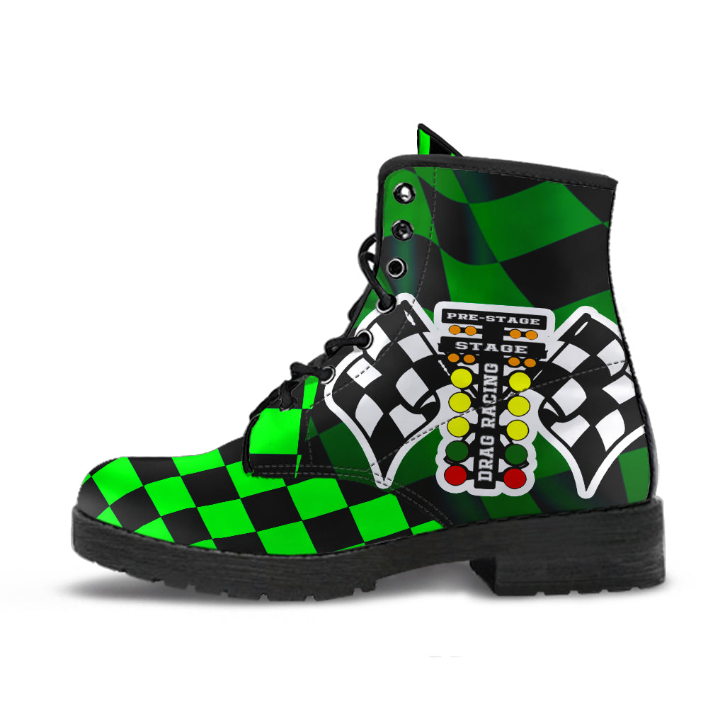 Drag Racing Pistachio Flag Boots