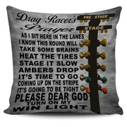 Drag Racer's Prayer Pillow Cover