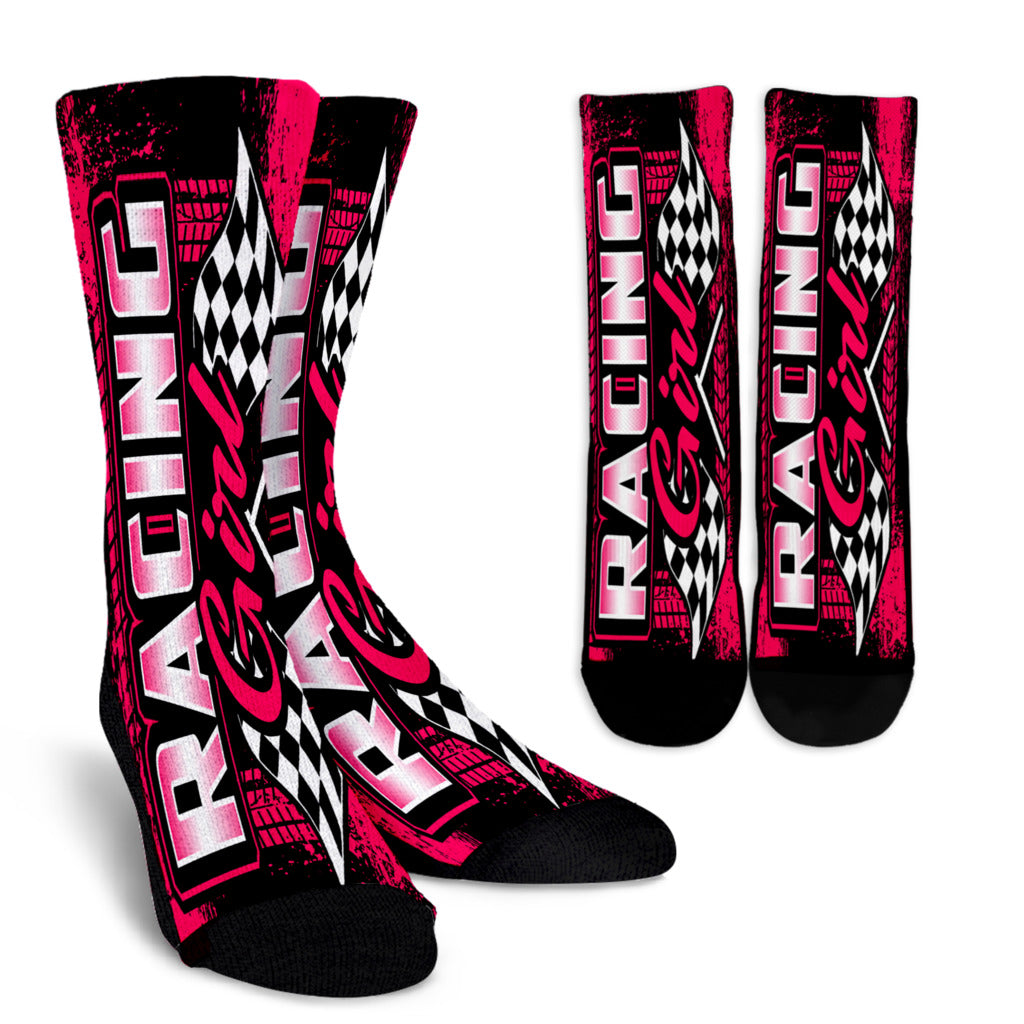 Racing Girl Crew Socks