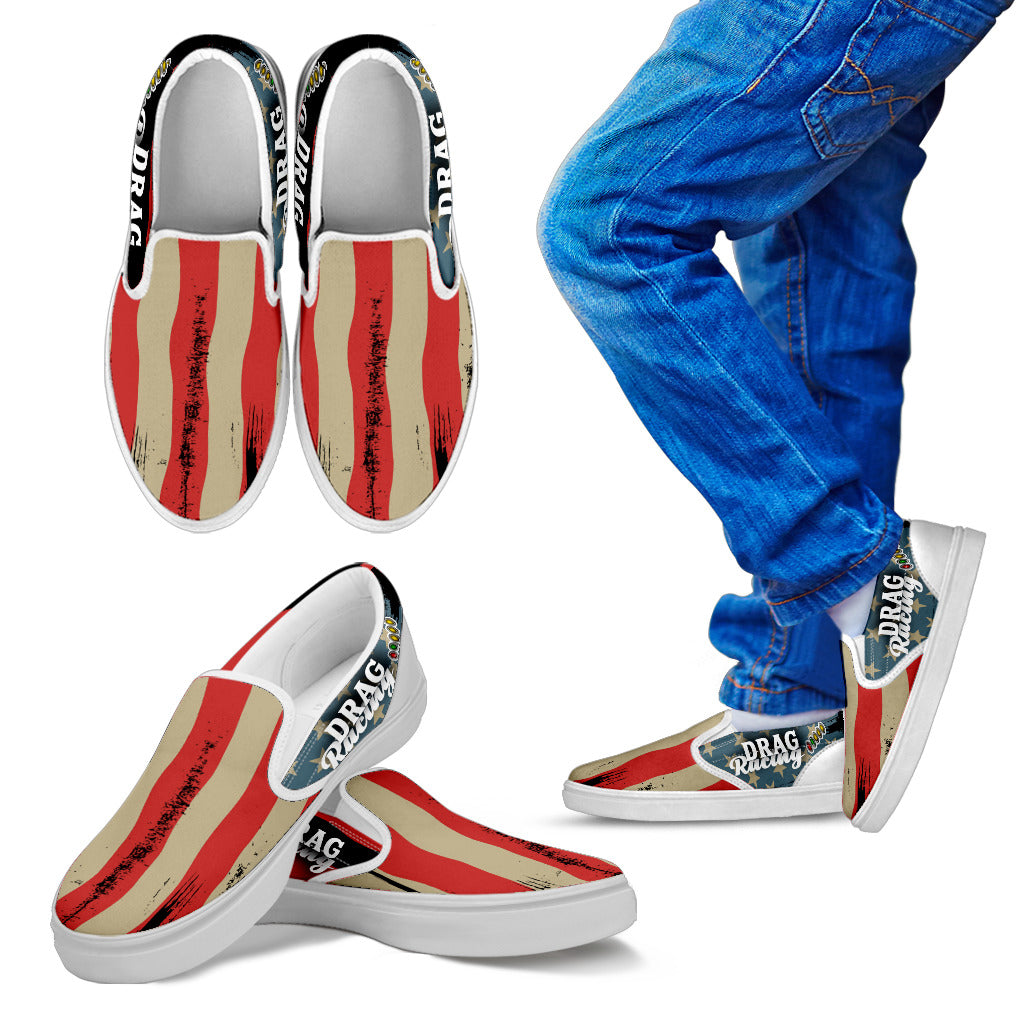USA Drag Racing Slip On Shoes