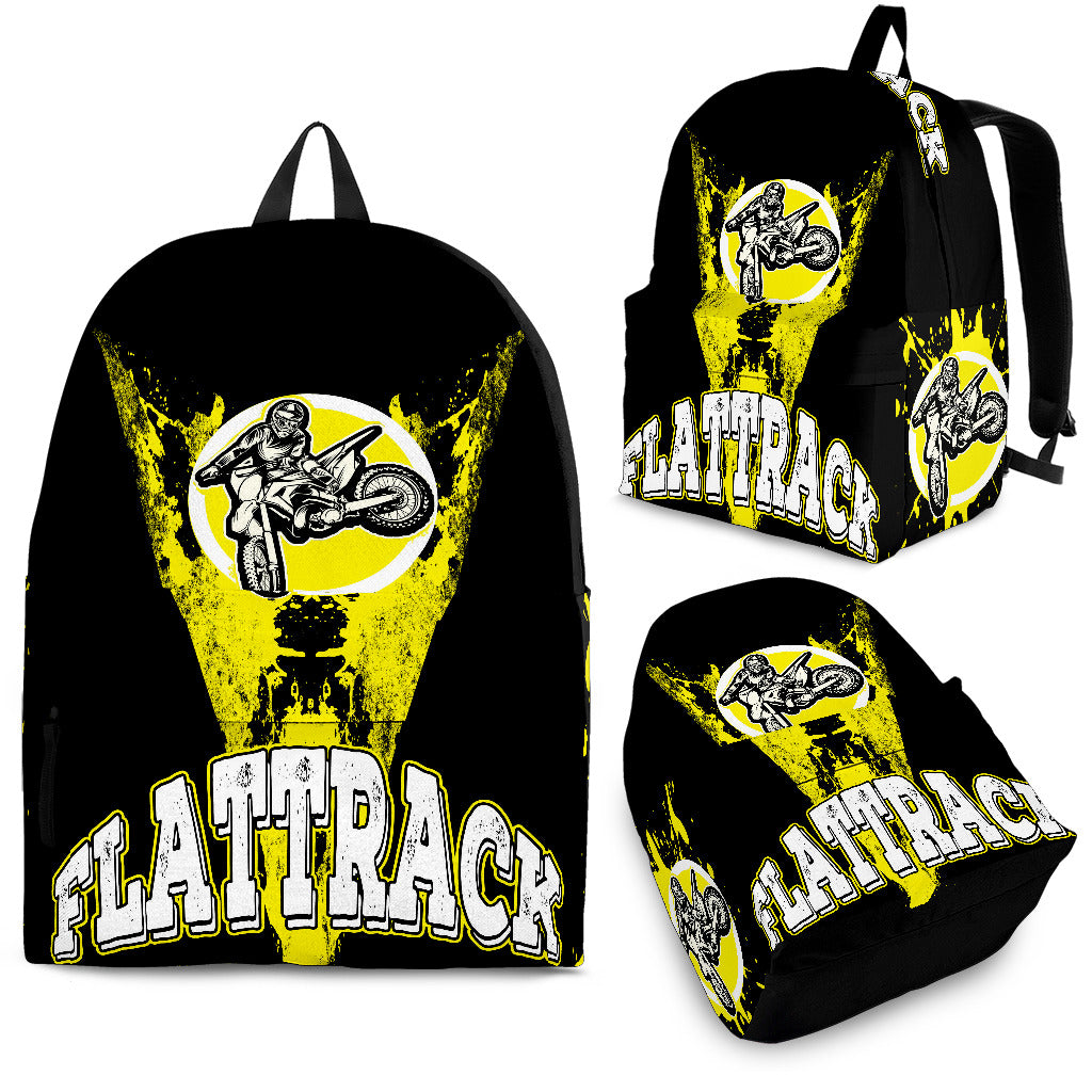 Flat Track Racing Backpack Yellow