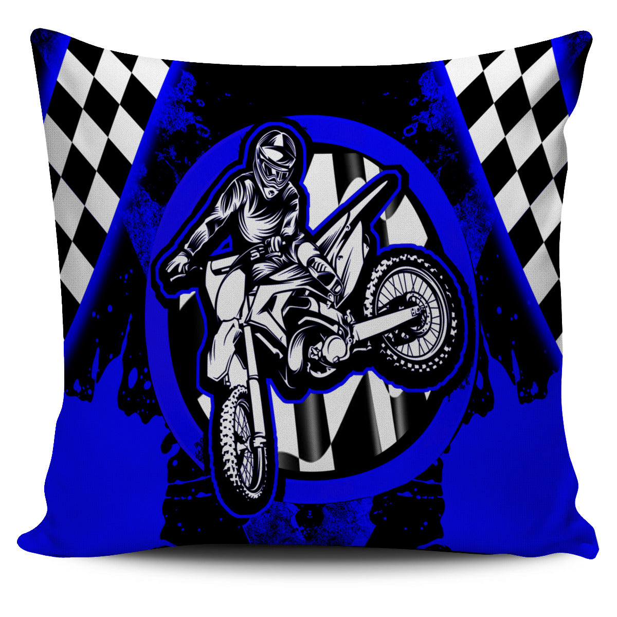 Dirt Bike Racing Pillow Cover
