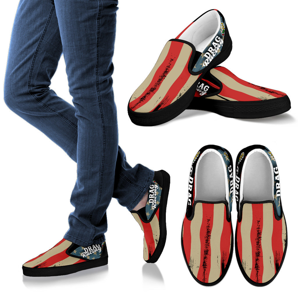 USA Drag Racing Slip On Shoes