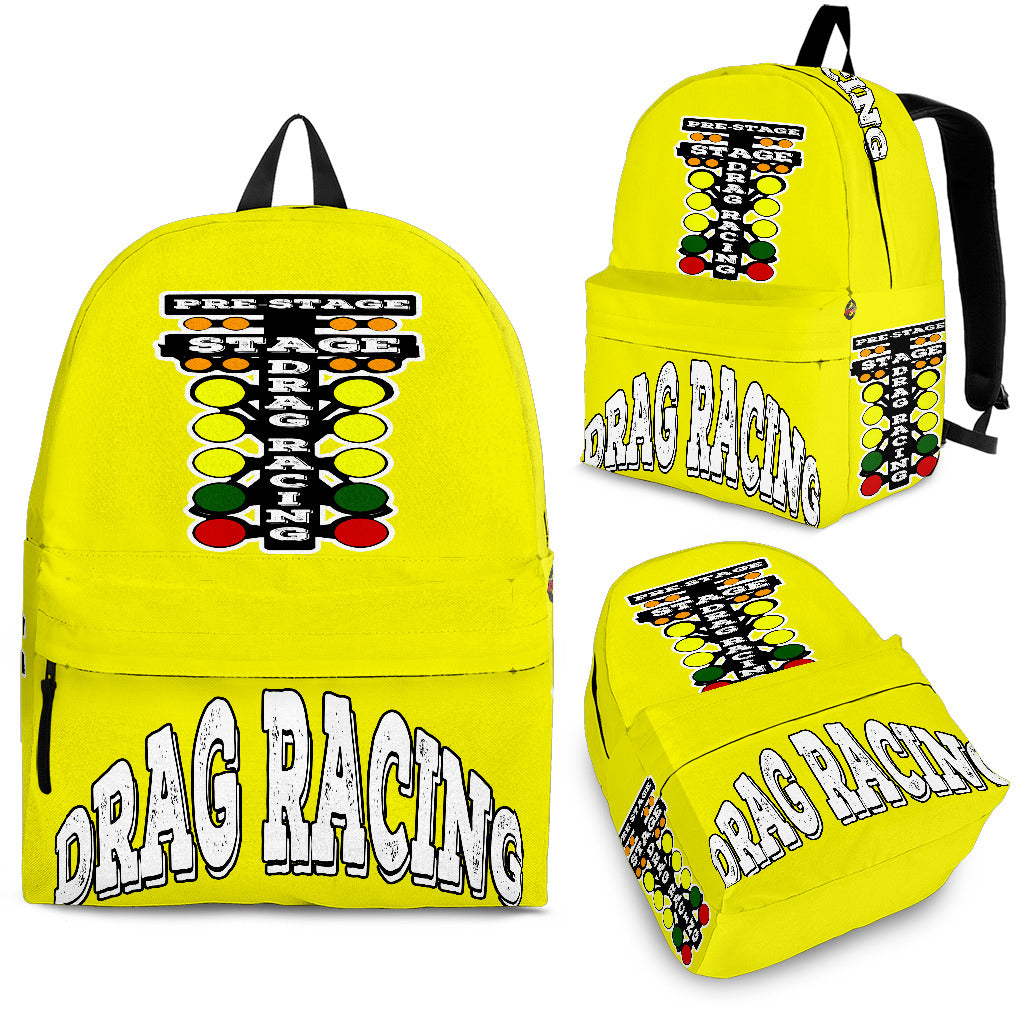 Drag Racing Backpack Yellow