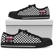 Racing Girl Checkered Low Tops