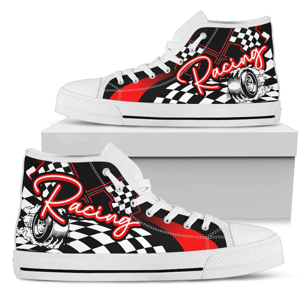 Racing High Top Shoes red