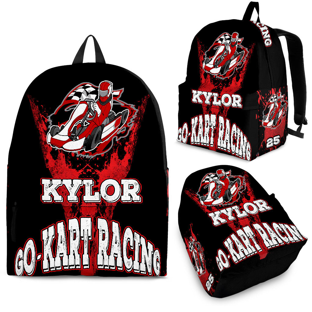 Custom Kart Racing Backpack Kaylor's N25