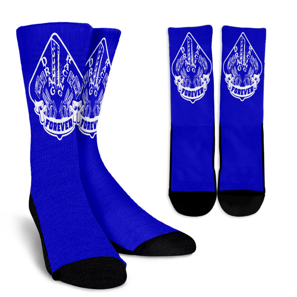 Drag Racing Forever Crew Socks