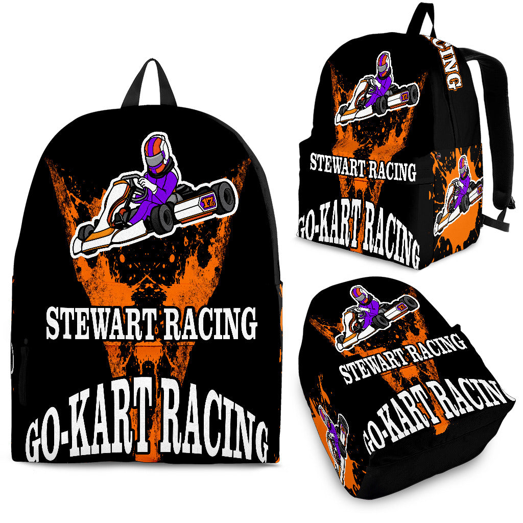 Custom Kart Racing Backpack Stewart Racing N17G V1