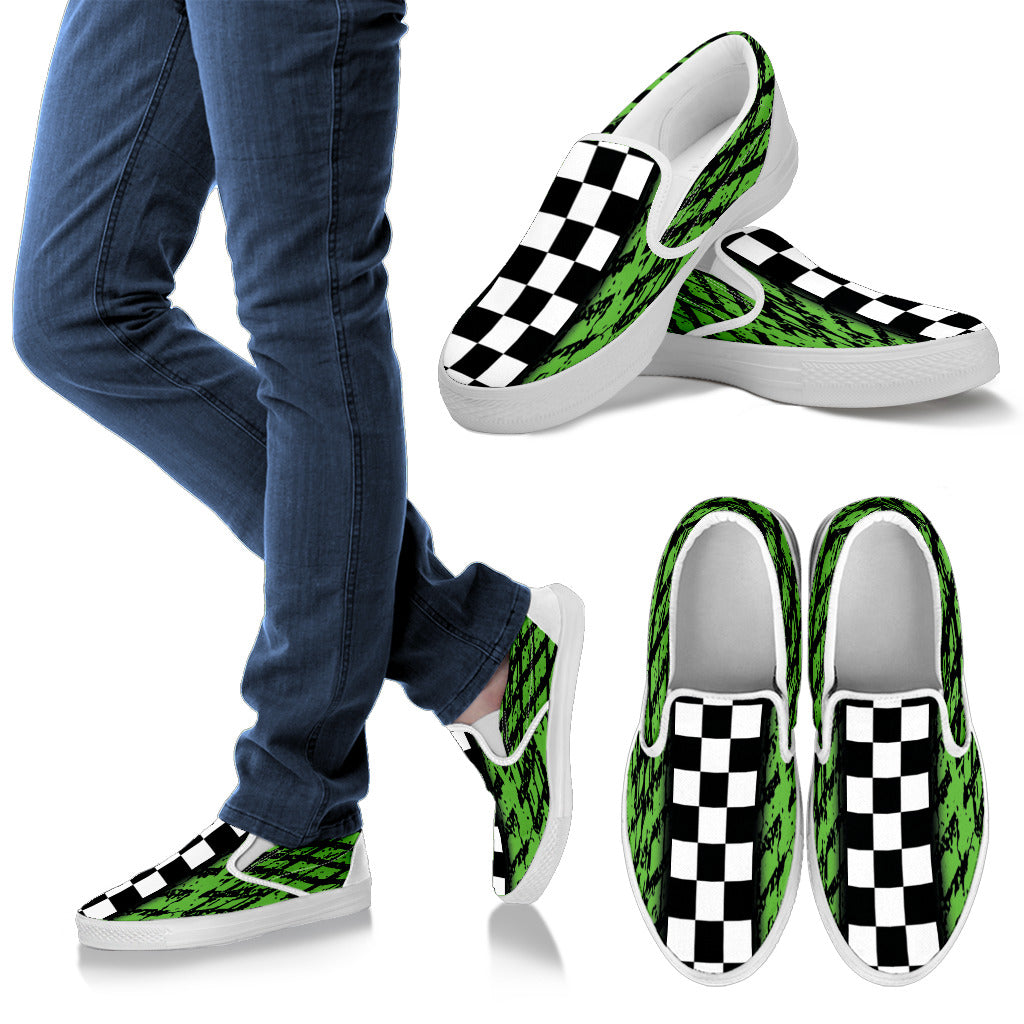 Dirt Track Racing Slip On shoes
