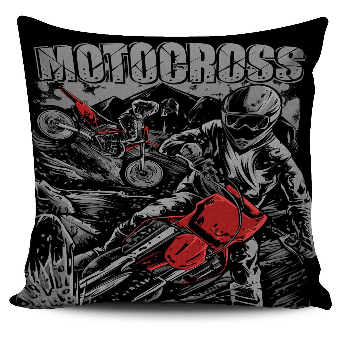Motocross Pillow Cover