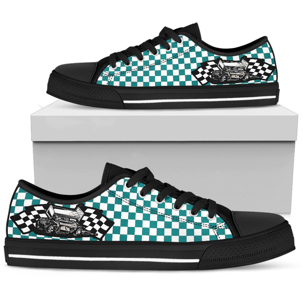 Sprint Car Racing Low tops Teal