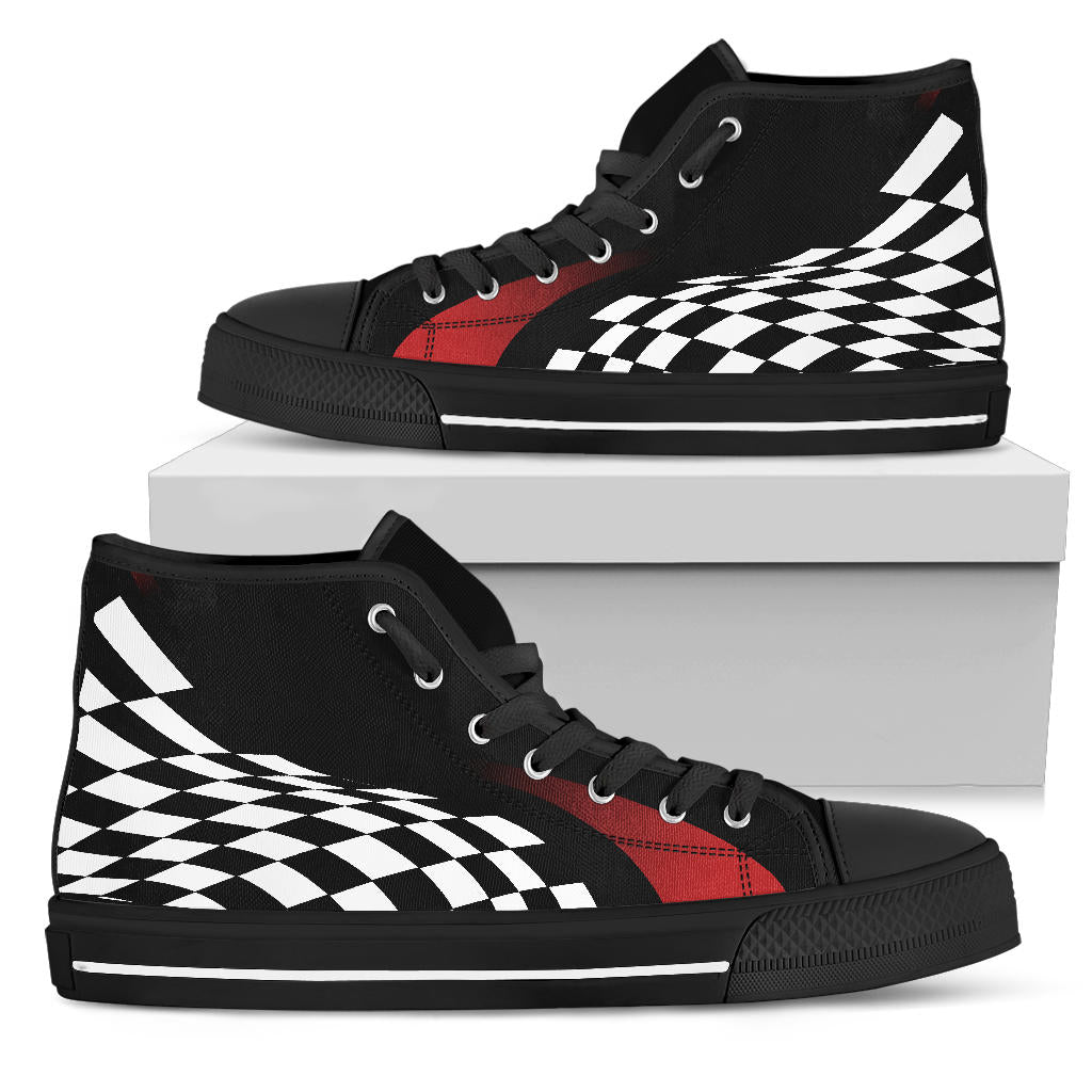 Racing High Top Shoes flag