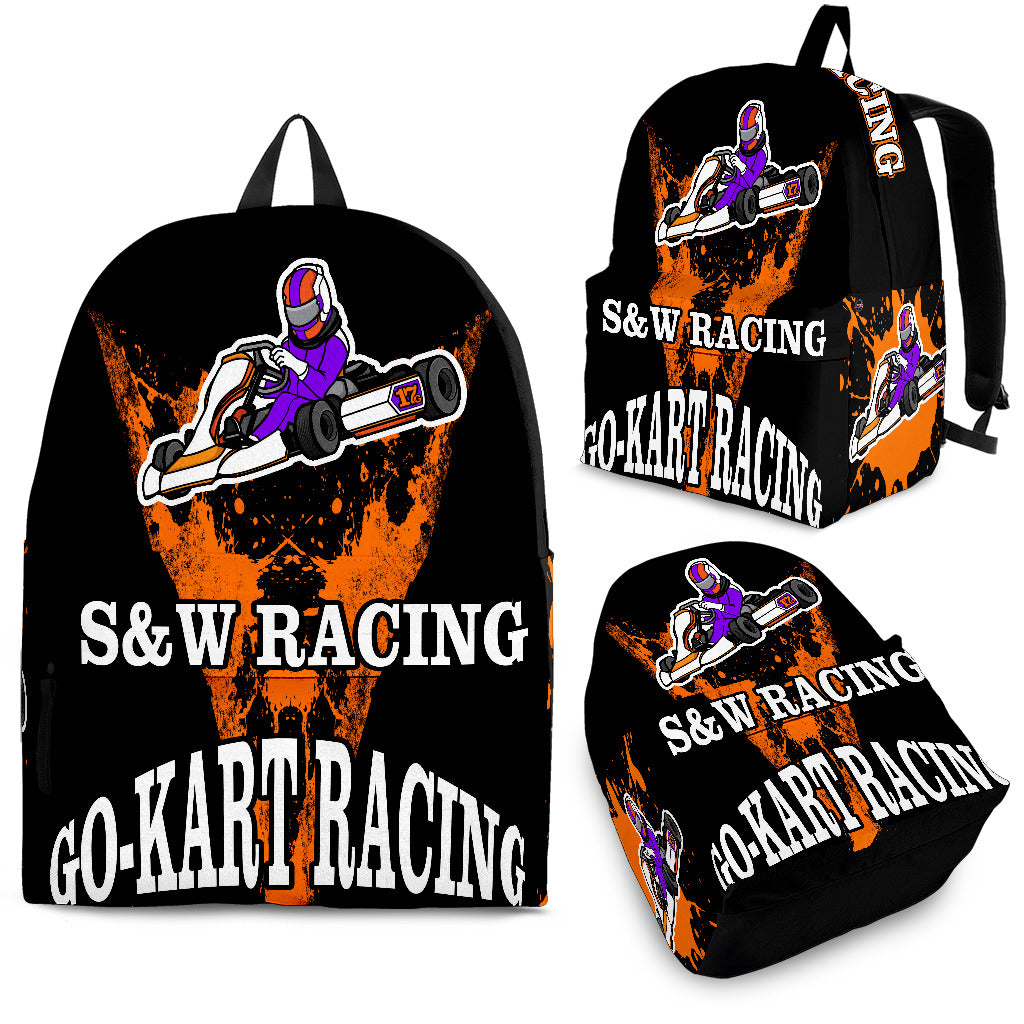 Custom Kart Racing Backpack S&W Racing N17G V1