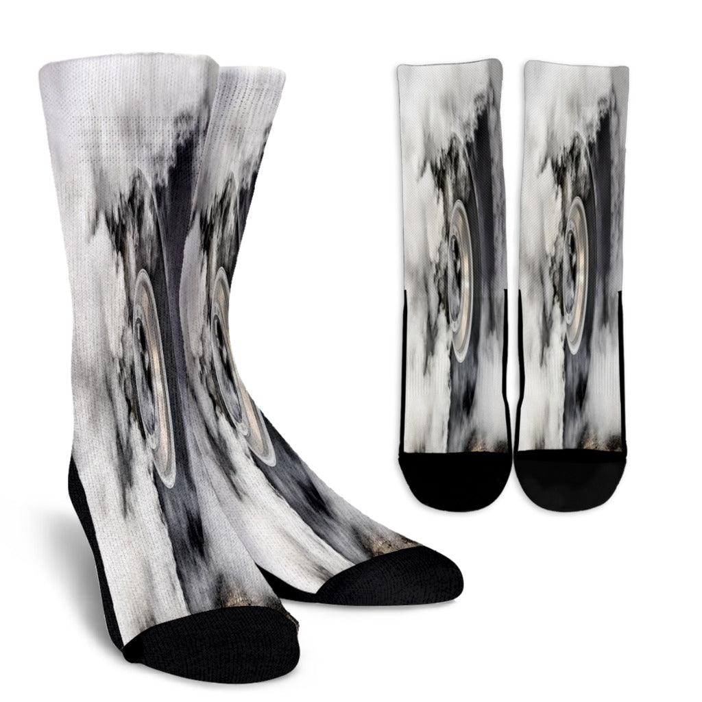 Burning Rubber Crew Socks